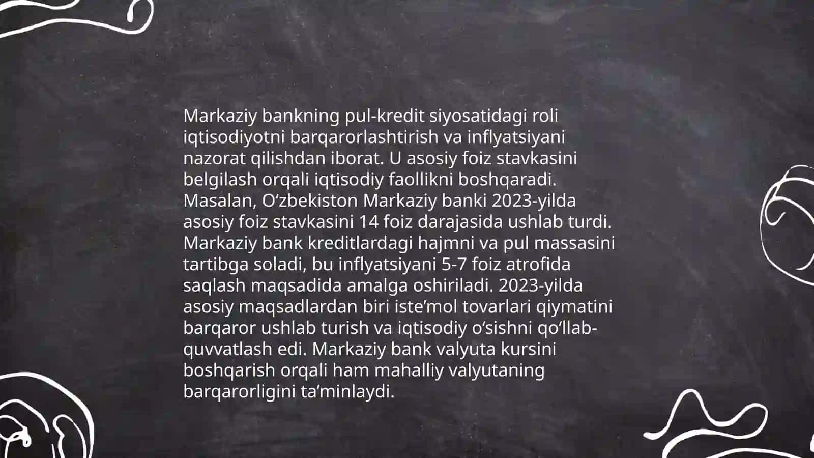 Pul-kredit siyosati va foiz stavkasi 4