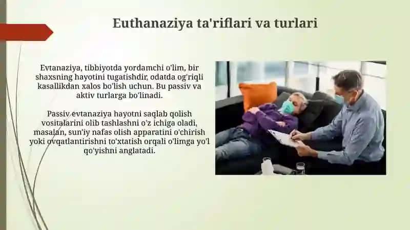 Kirish: Euthanaziya muammosiga nazar 4