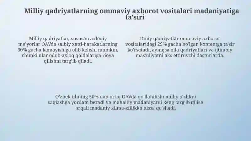 Milliy qadriyatlar va ommaviy axborot vositalari 4