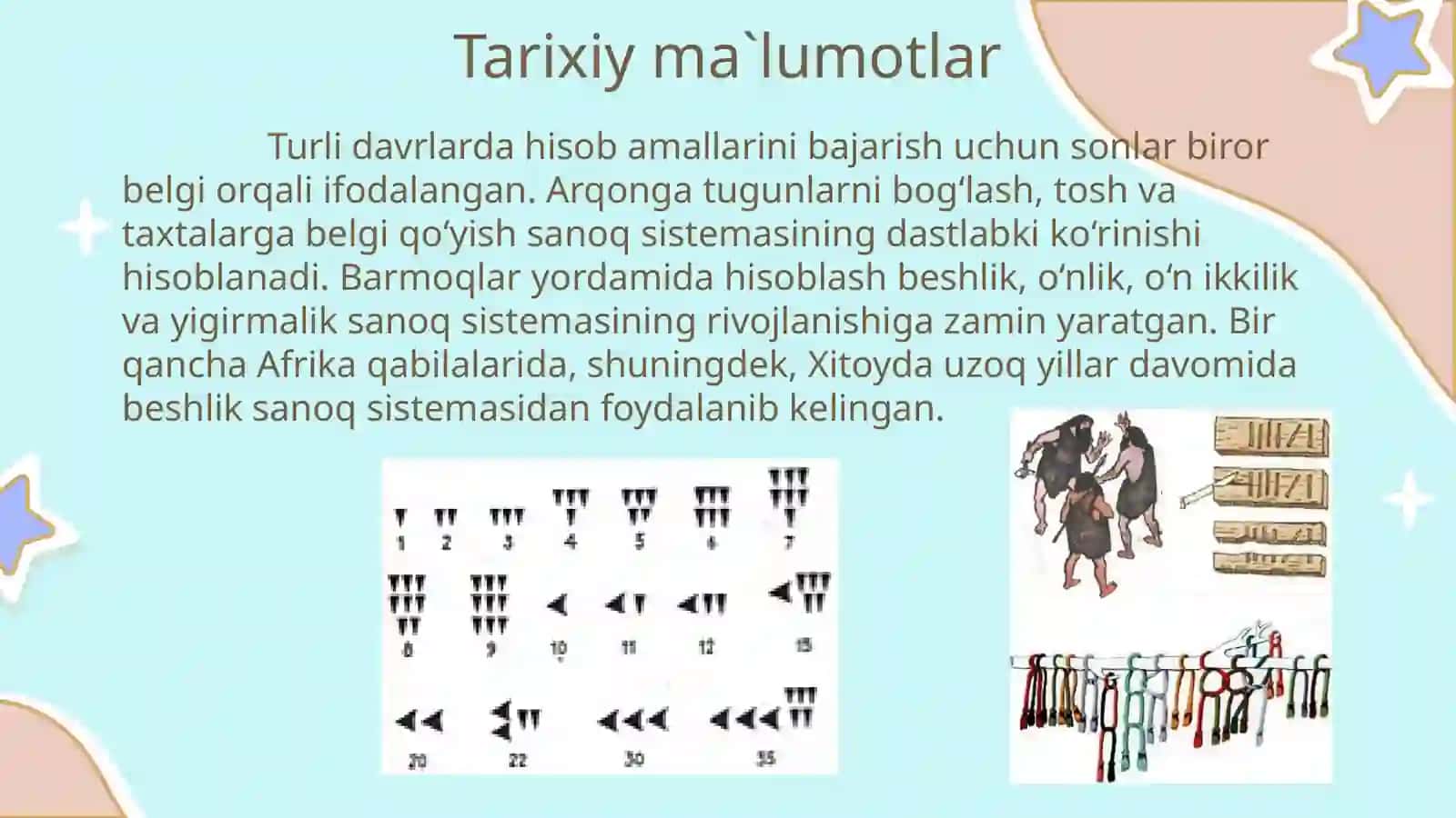 SANOQ SISTEMALARI VA ULAR USTIDA AMALLAR 4