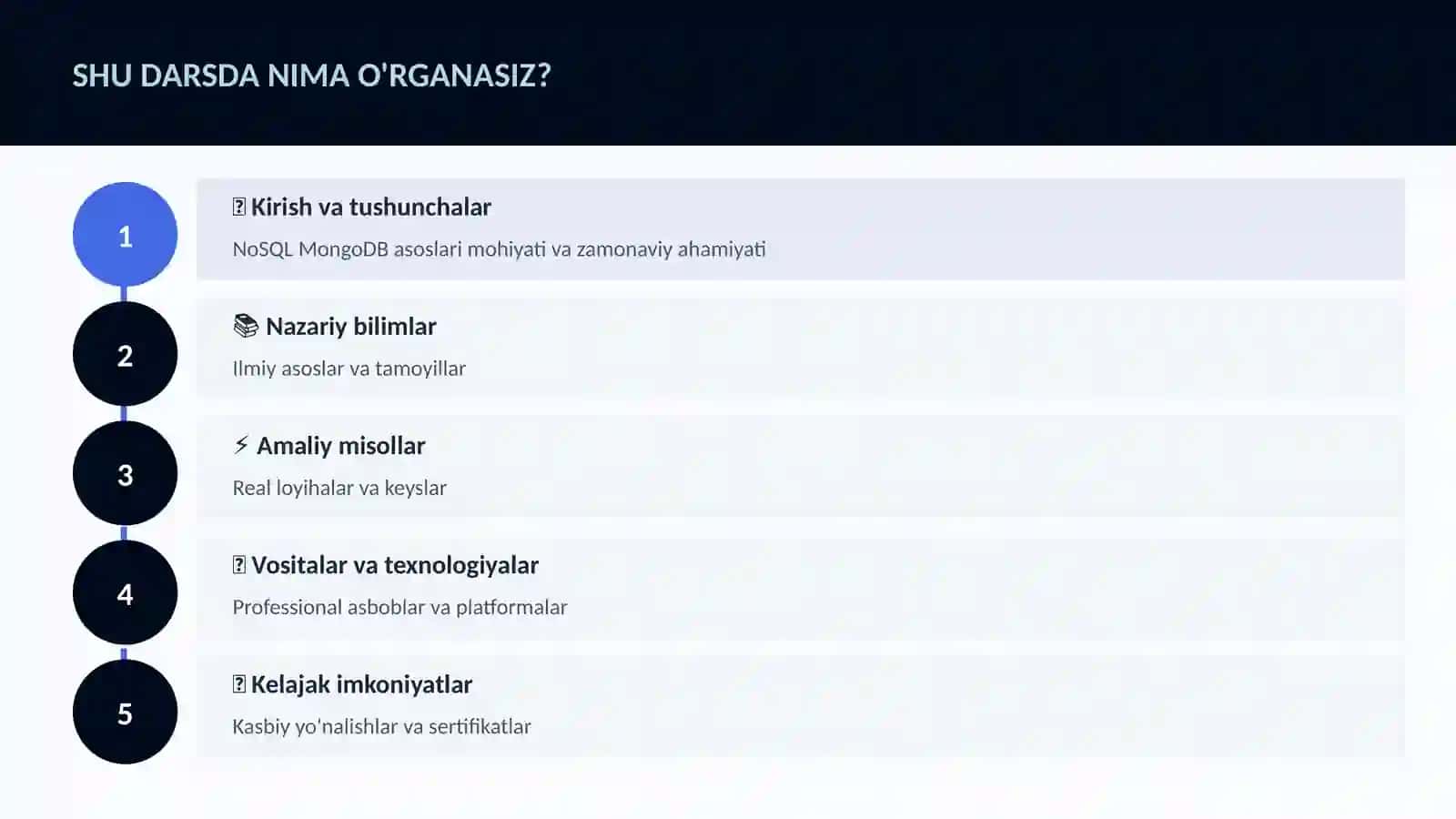 NoSQL MongoDB asoslari 4