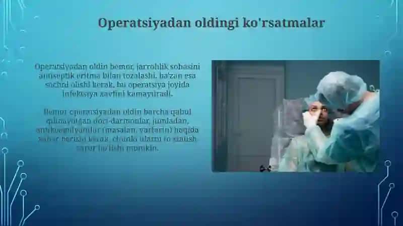 Xirurgik operatsiya turlari 4