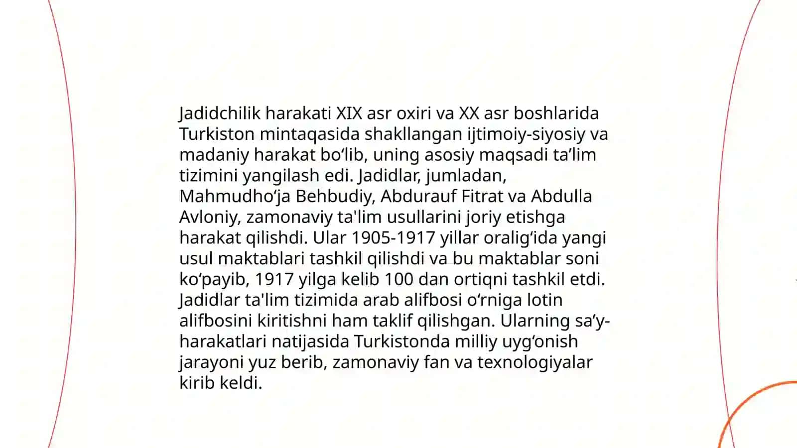 Turkiston o‘lkasida tarbiya,maktab va pedagogic fikrlar mavzusida 4