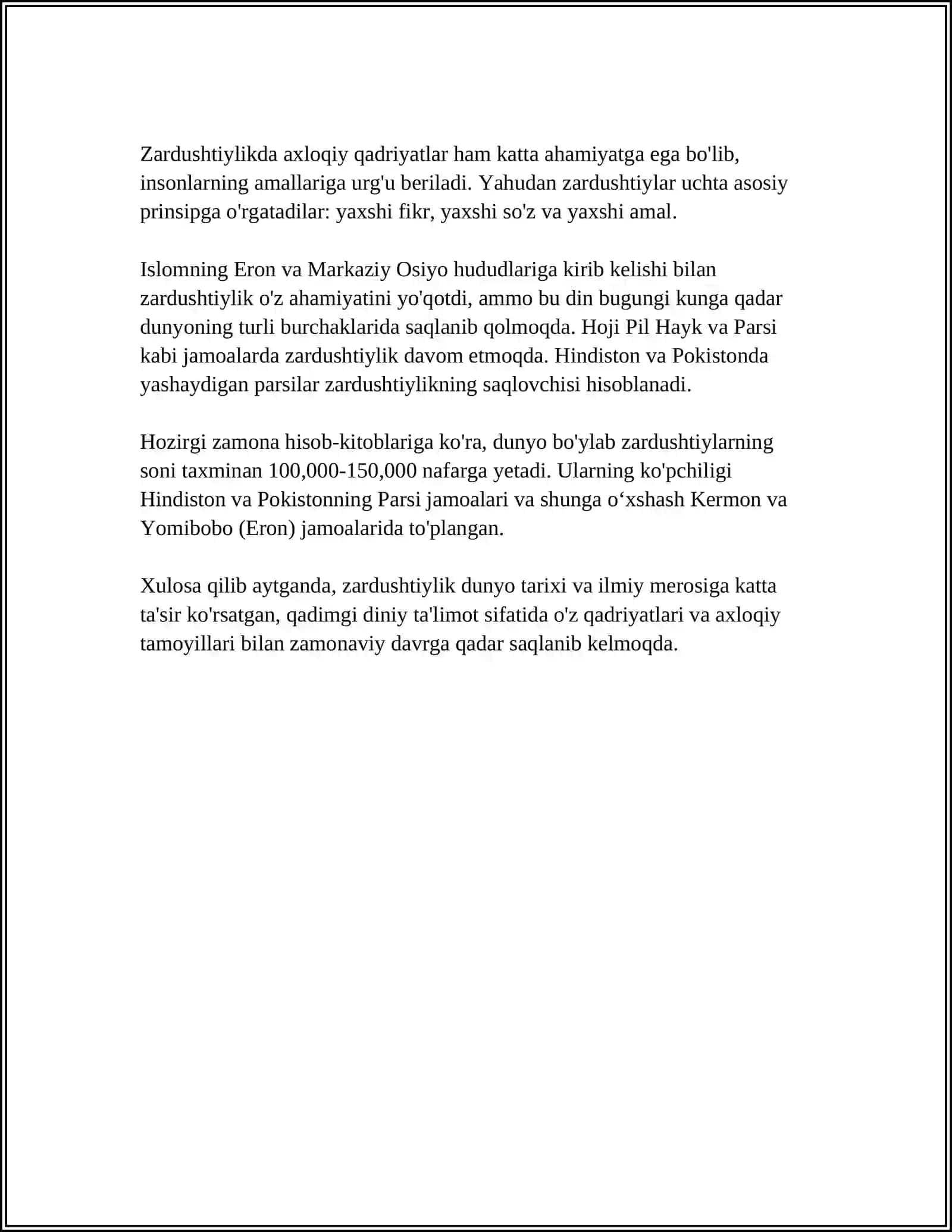 ZARDUSHTIYLIKNING TEOLOGIK TIZIMI VA DINIY MAROSIMLARI 4