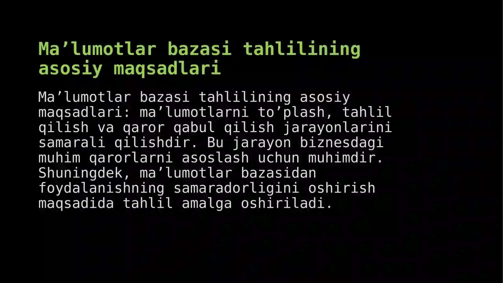 Ma’lumotlarbazasitahlili 4