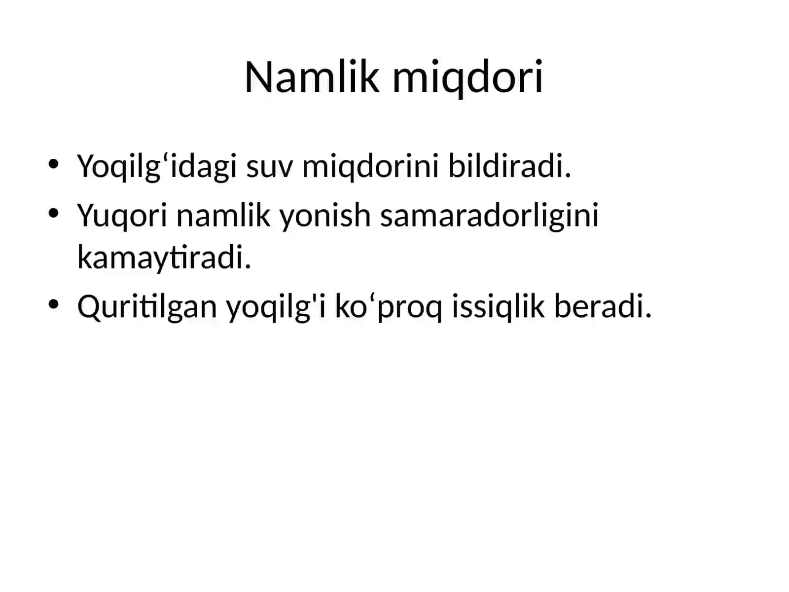 Yoqilg‘ini asosiy xarakteristikalarini ifodalash 4