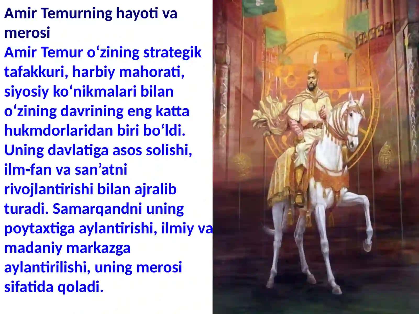 Amir Temur va Markazlashgan Temuriylar davlati 4
