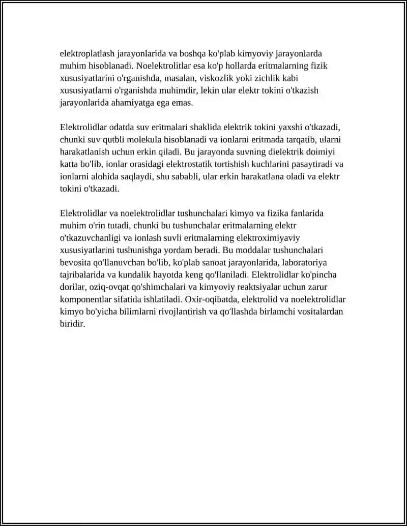 ELEKTROLID HAM NOELEKTROLID ZATLAR 4