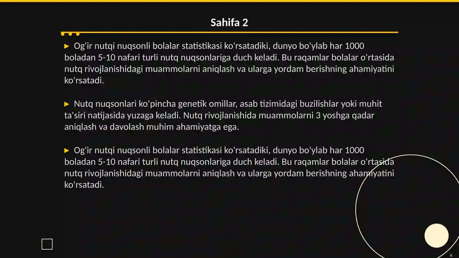 Og'ir nutqi nuqsonli bolalar 4