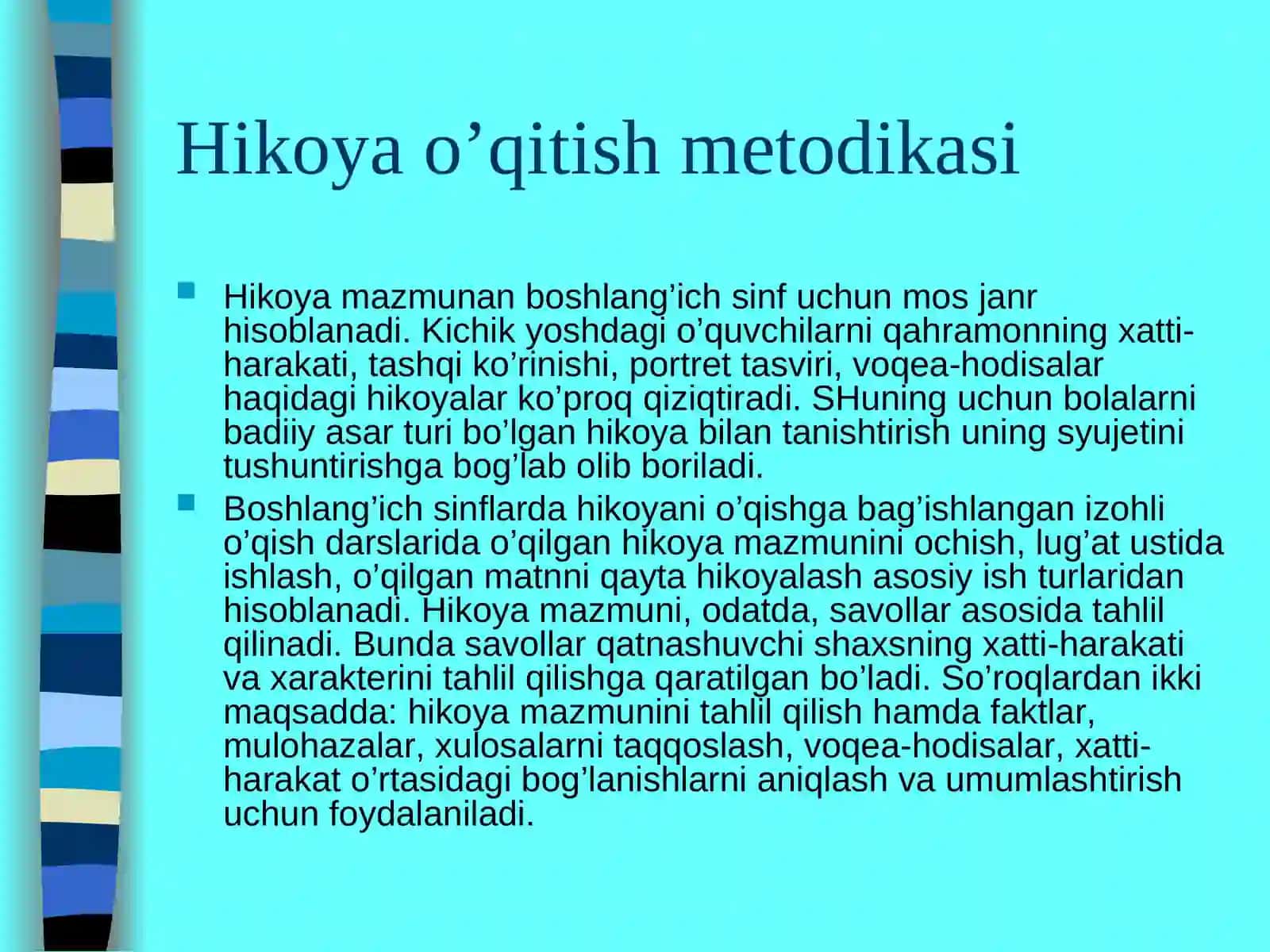 Ertakva hikoyao’qitish metodikasi 4