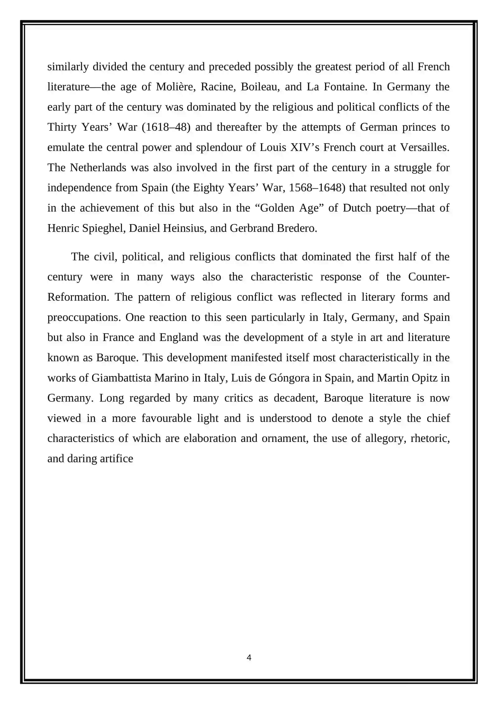 English Literature in 17th Century 4