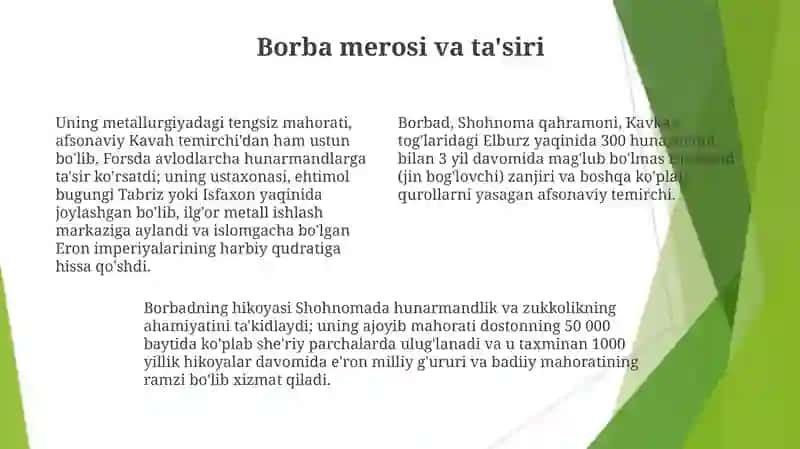 Borbadning Qulashi va Meros 4