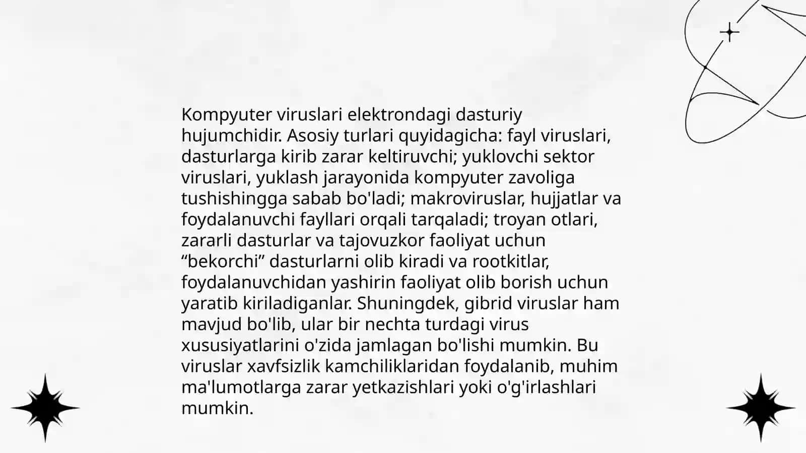 Kompyuter virusi va virus himoyalanish usullari 4