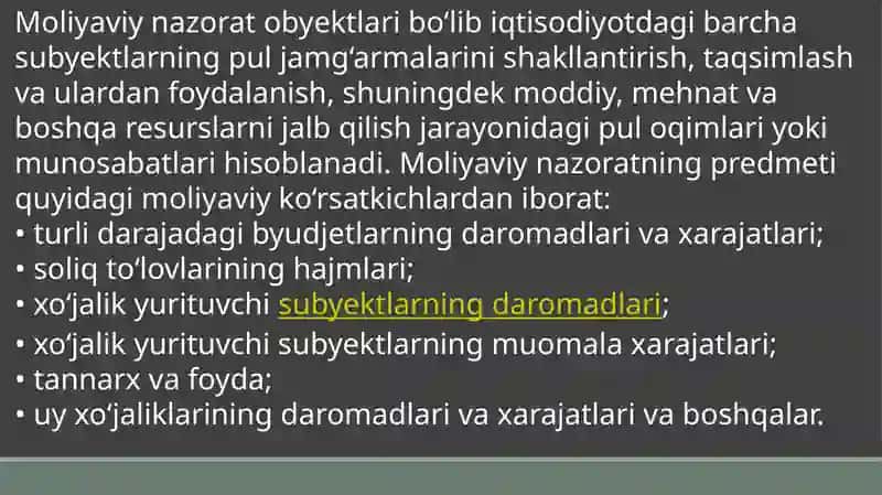 Moliyaviynazorat elementlari 4