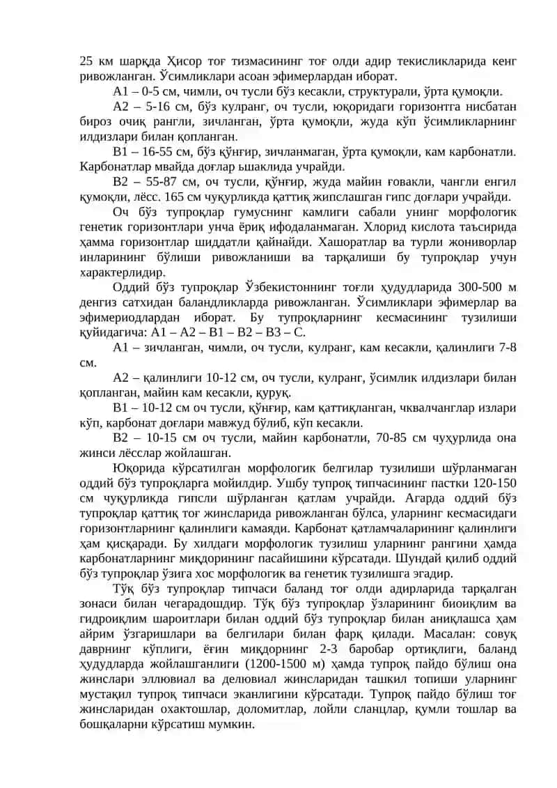 Бўз тупроқлар 4