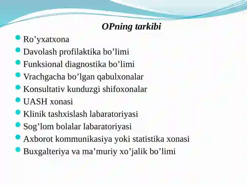 Oilaviy poliklinika (OP) 4