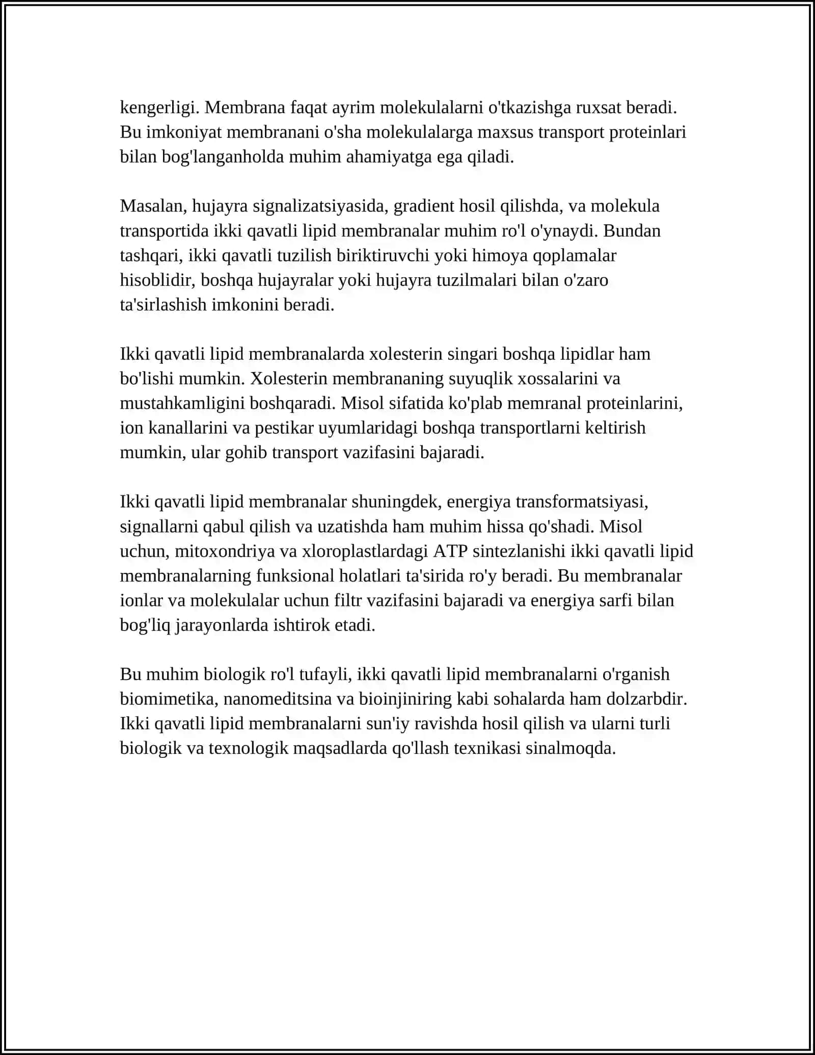 IKKI QAVATLI LIPID MEMBRANALARI 4