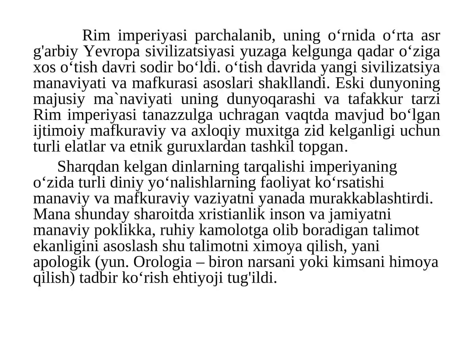 O‘rta asrlar tarix falsafasi 4