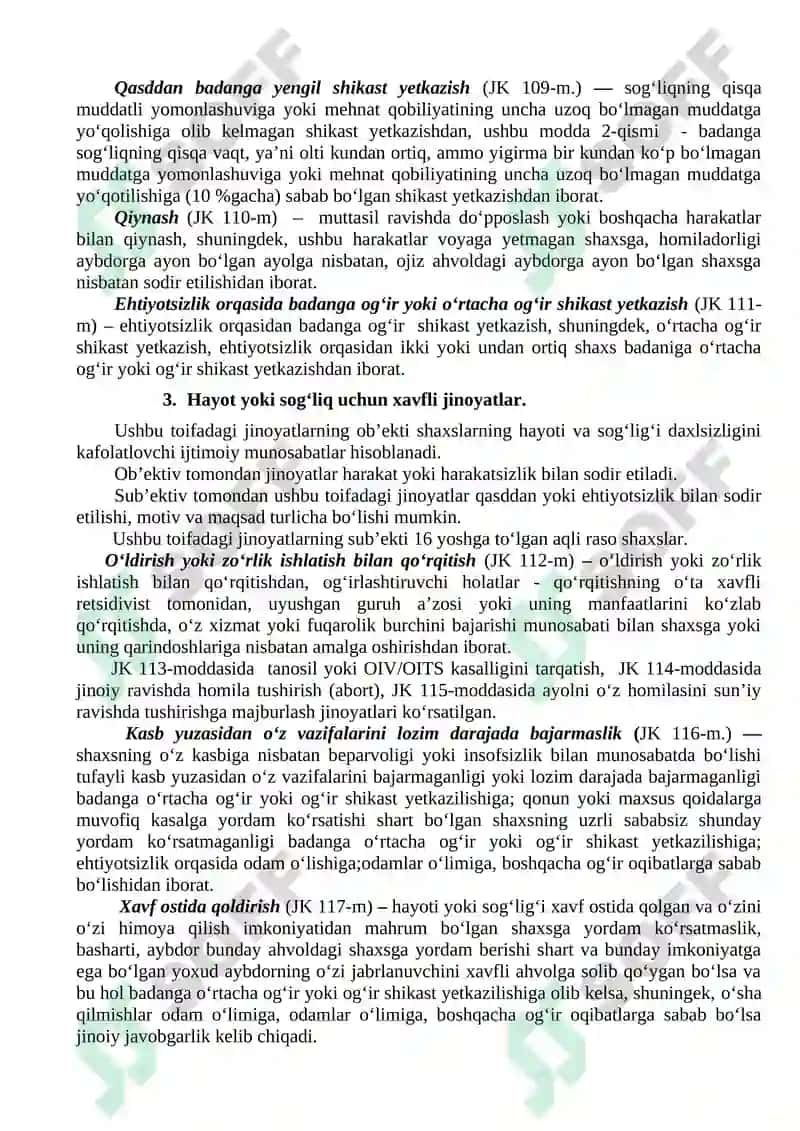 Shaxsga qarshi jinoyatlar 4