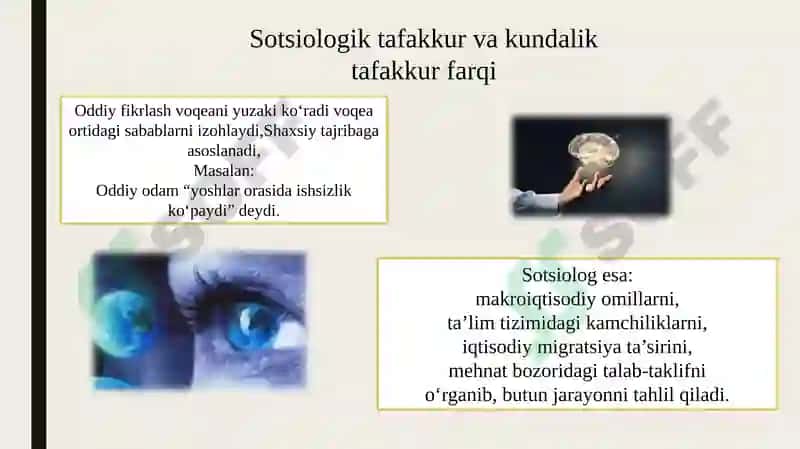 sotsiologik tafakkurning shakllanishi 4
