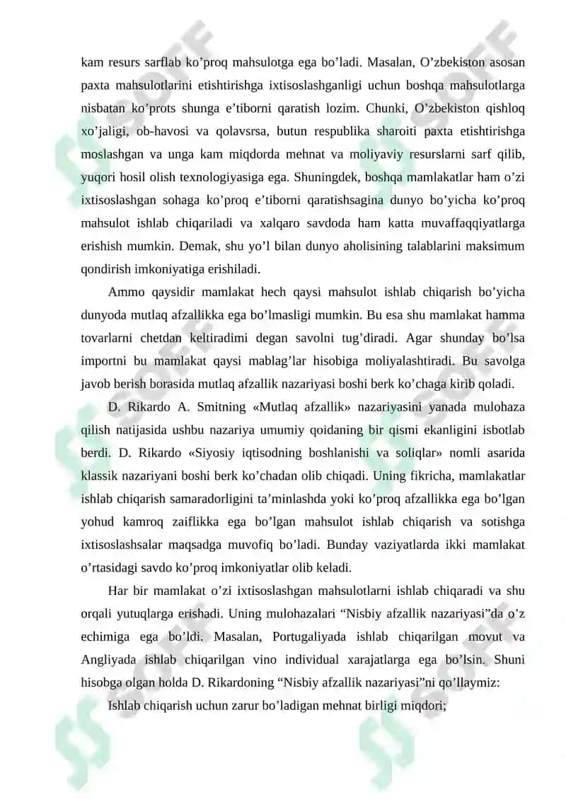 Xalqaro savdo nazariyasi 4