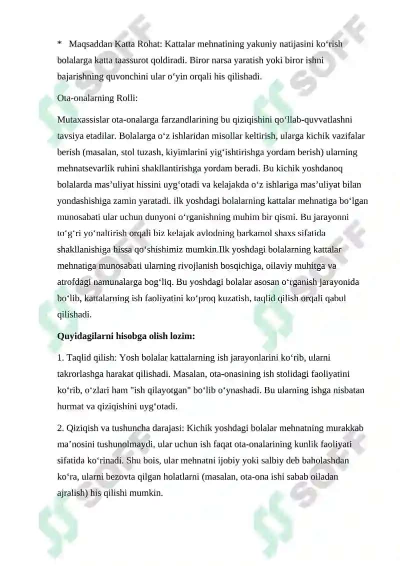 Ilk yoshdgi bolalarni kattalar mehnatiga munosabati 4