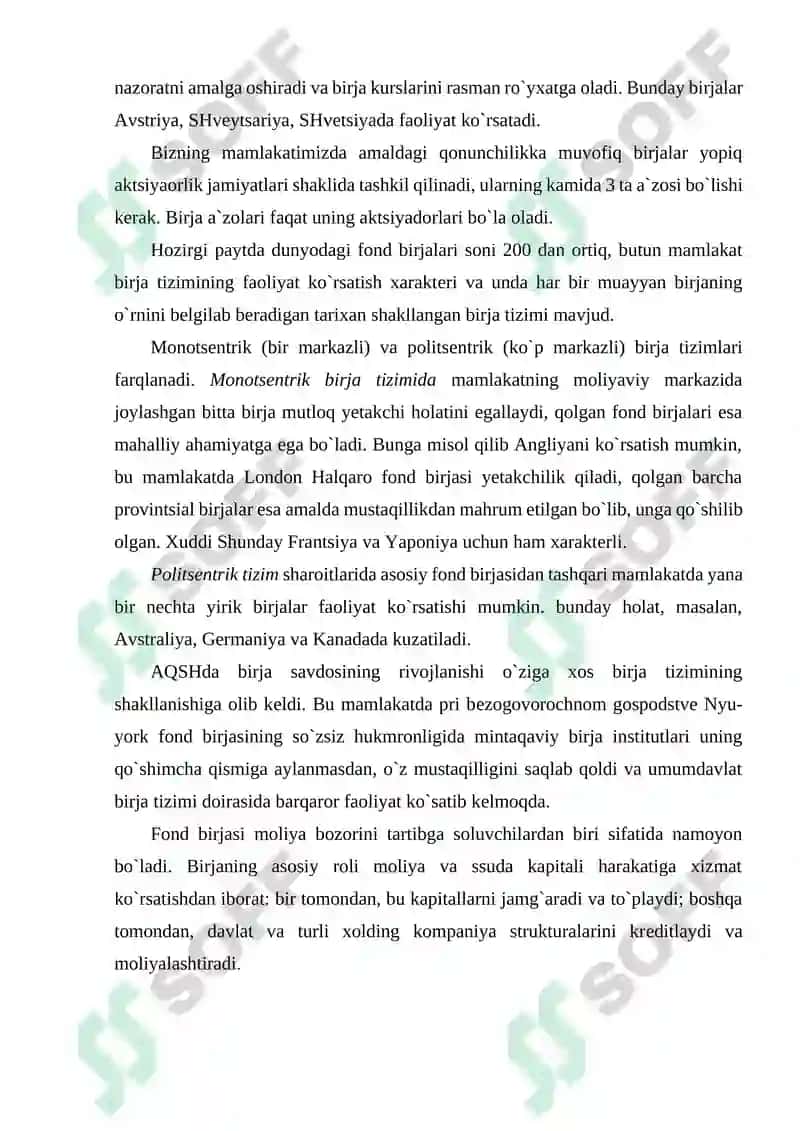 Fond birjasi 4