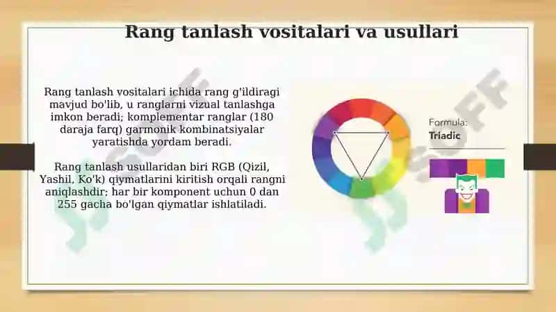 Vektorli grafik muharrir ranglar bilan ishlash 4