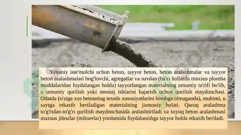 GOST 10181-2014 “Beton aralashmalari Sinov usullari” 4