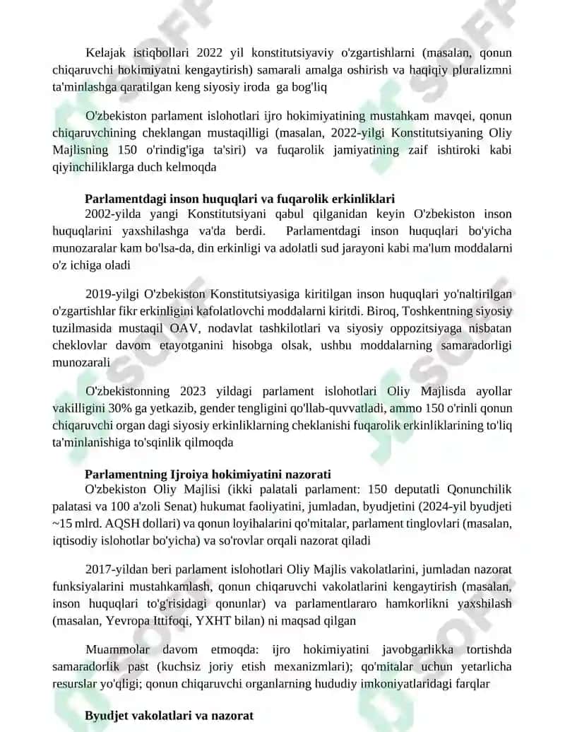 Parlament amalga oshirilgan islohotlar 4