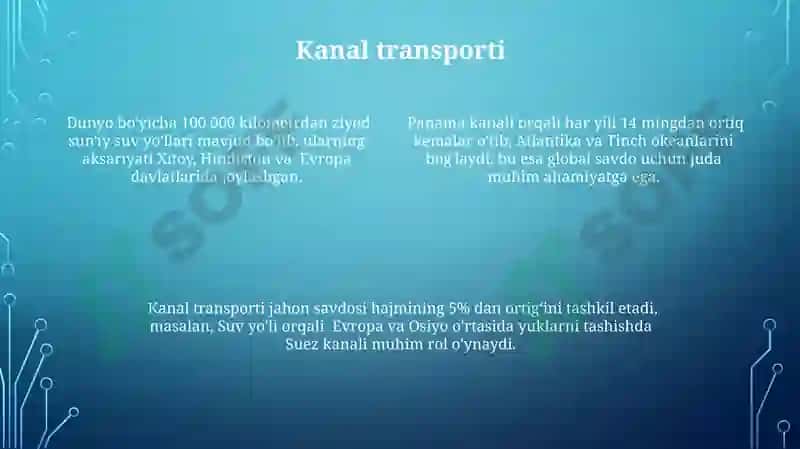 Jahon suv transportining asosiy turlari 4
