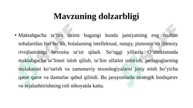 Strategik boshqaruv va rejalashtirish 4