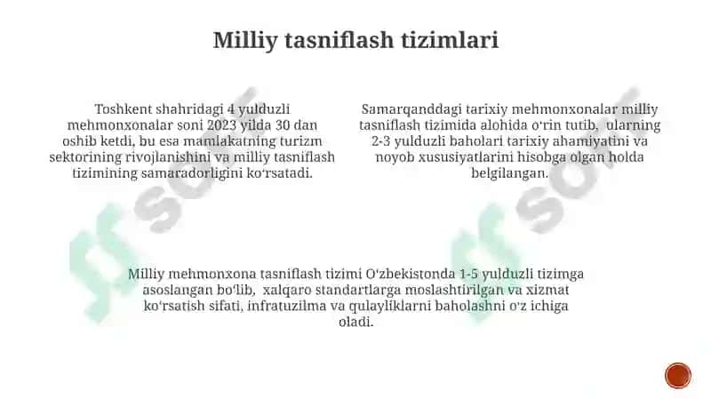 Mehmonxona tasniflash tizimi 4