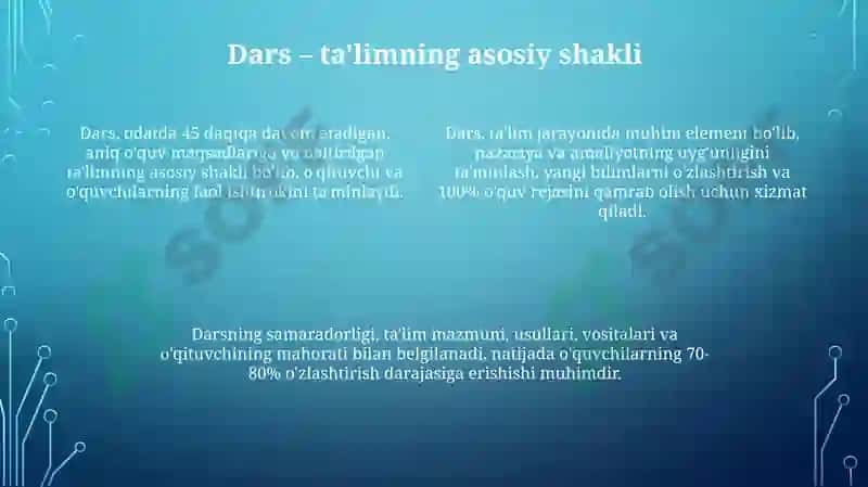 Ta'lim tamoyillari va qoidalari 4