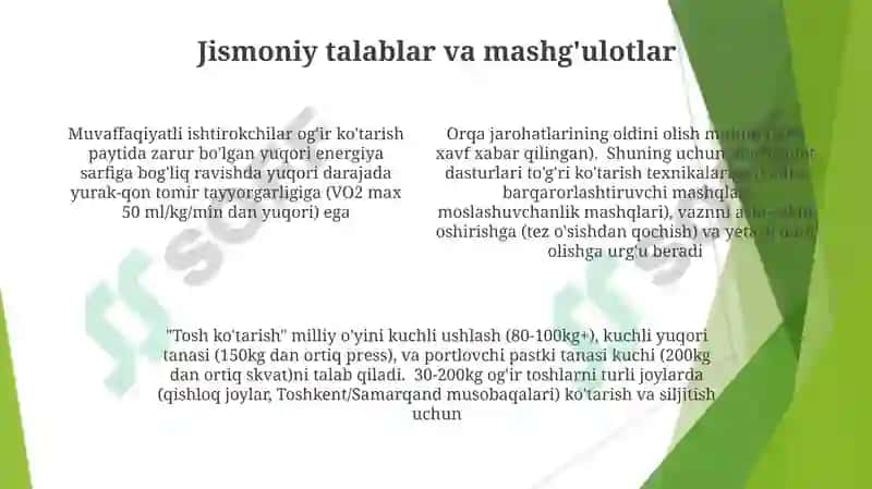 Tosh Ko'tarish 4