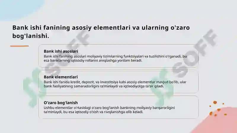 Bank ishi fanining asosiy tushunchalari 4