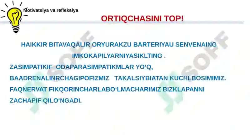 QQON TOMIRLARI.QON AYLANISH SISTEMASI dars ishlanma 4