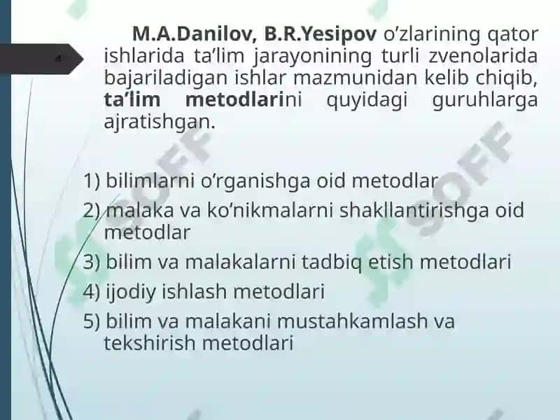 Matinni o`qitish va taxlil qilish 4