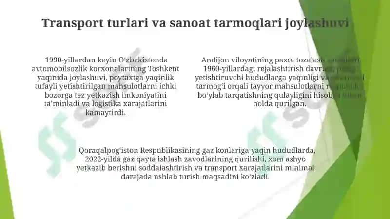 Transportning tutgan o‘rni 4