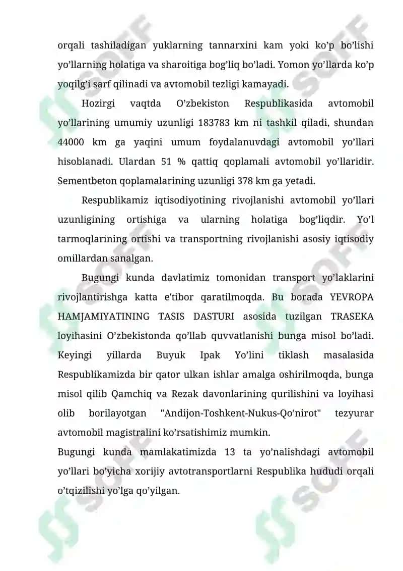 Avtomobil yo'llari tarixi va rivojlanishi 4