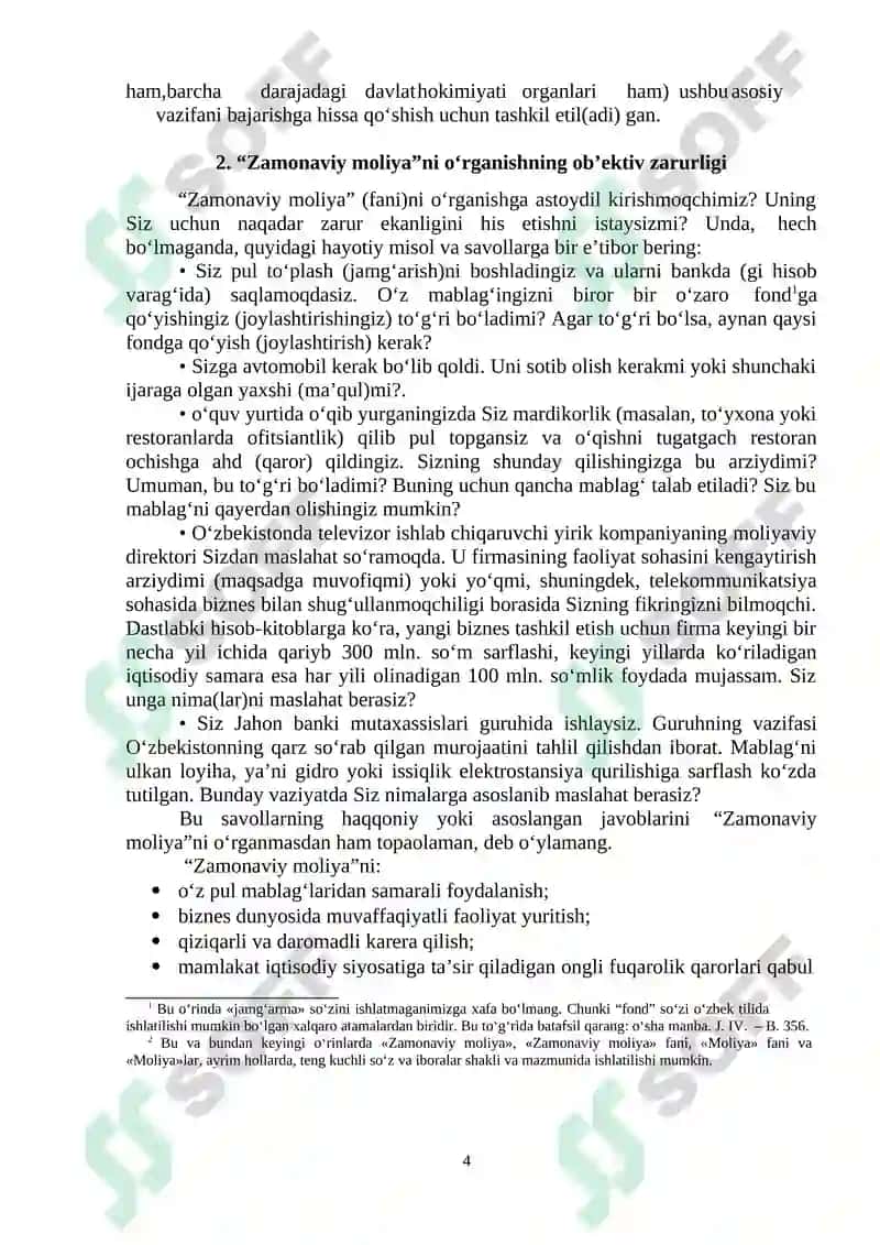 ZAMONAVIY MOLIYANING NAZARIY ASOSLARI 4