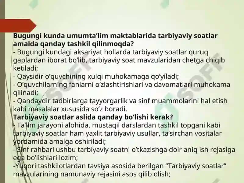 Sinf tarbiyaviy soatlari 4