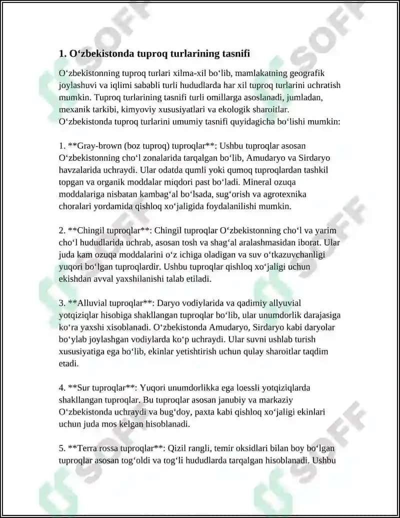 Oʻzbekistonda tuproq turlarining tasnifi 4