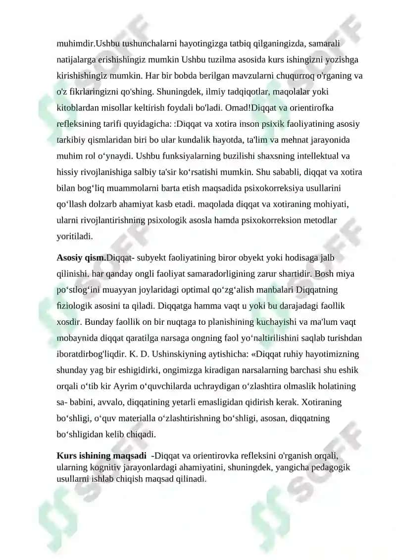 Diqqat va orientirovka refleksi 4