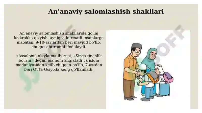 Oʻzbekistonda salom berish odatlari 4