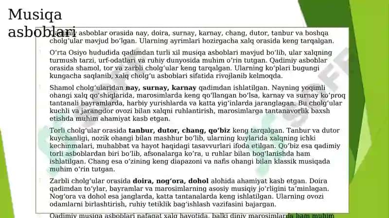 O‘rta Osiyoning Qadimiy Musiqa Madaniyati 4