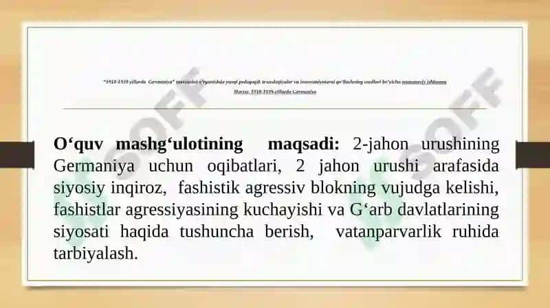 Dars tahlilining maqsad va vazifalari 4