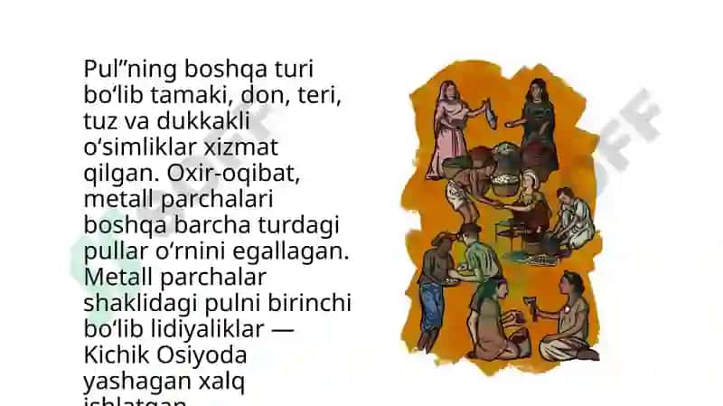 Pulning paydo boʻlishi tarixi va vazifalari 4
