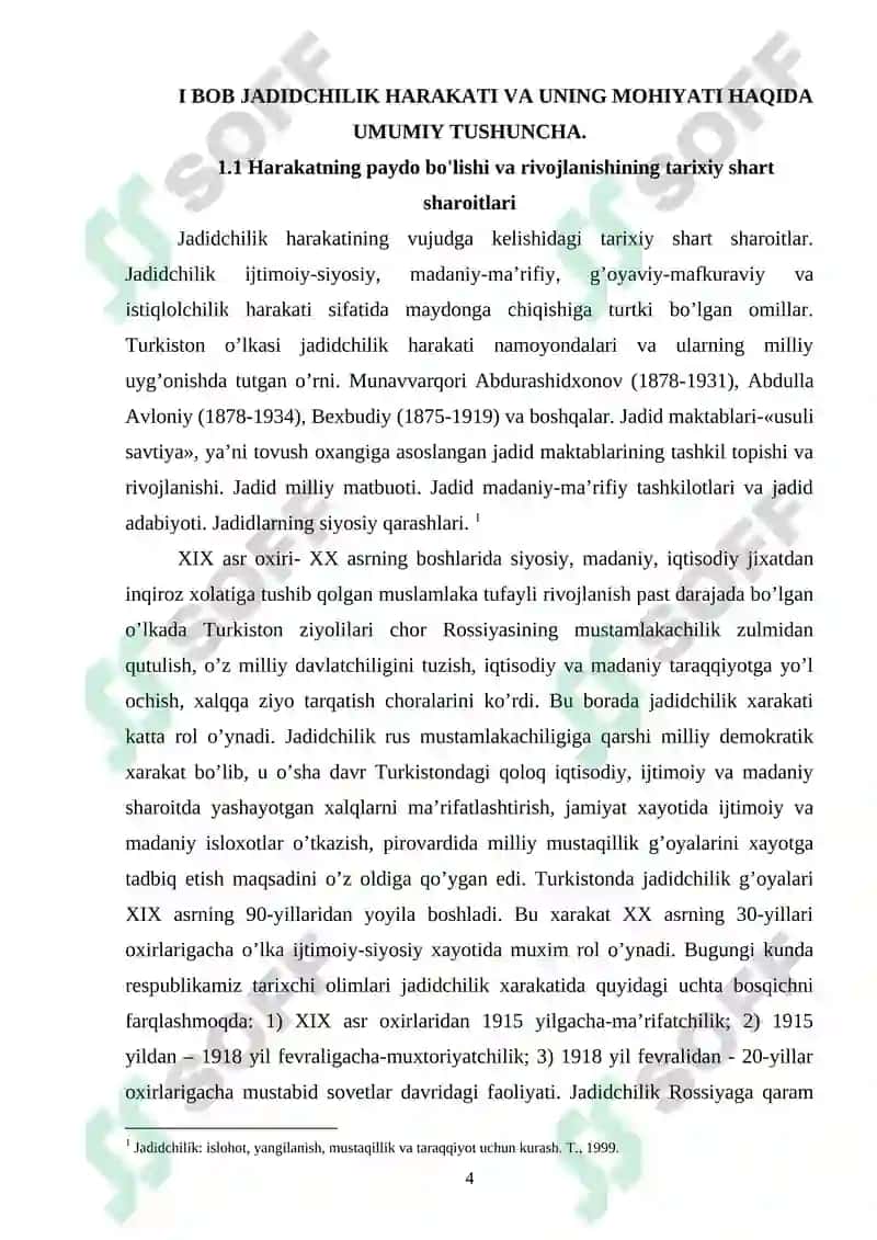 “Jadidchilik harakatining vujudga kelishidagi tarixiy shart-sharoitlar” 4
