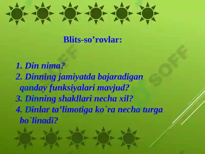 MILLIY DINLAR 4
